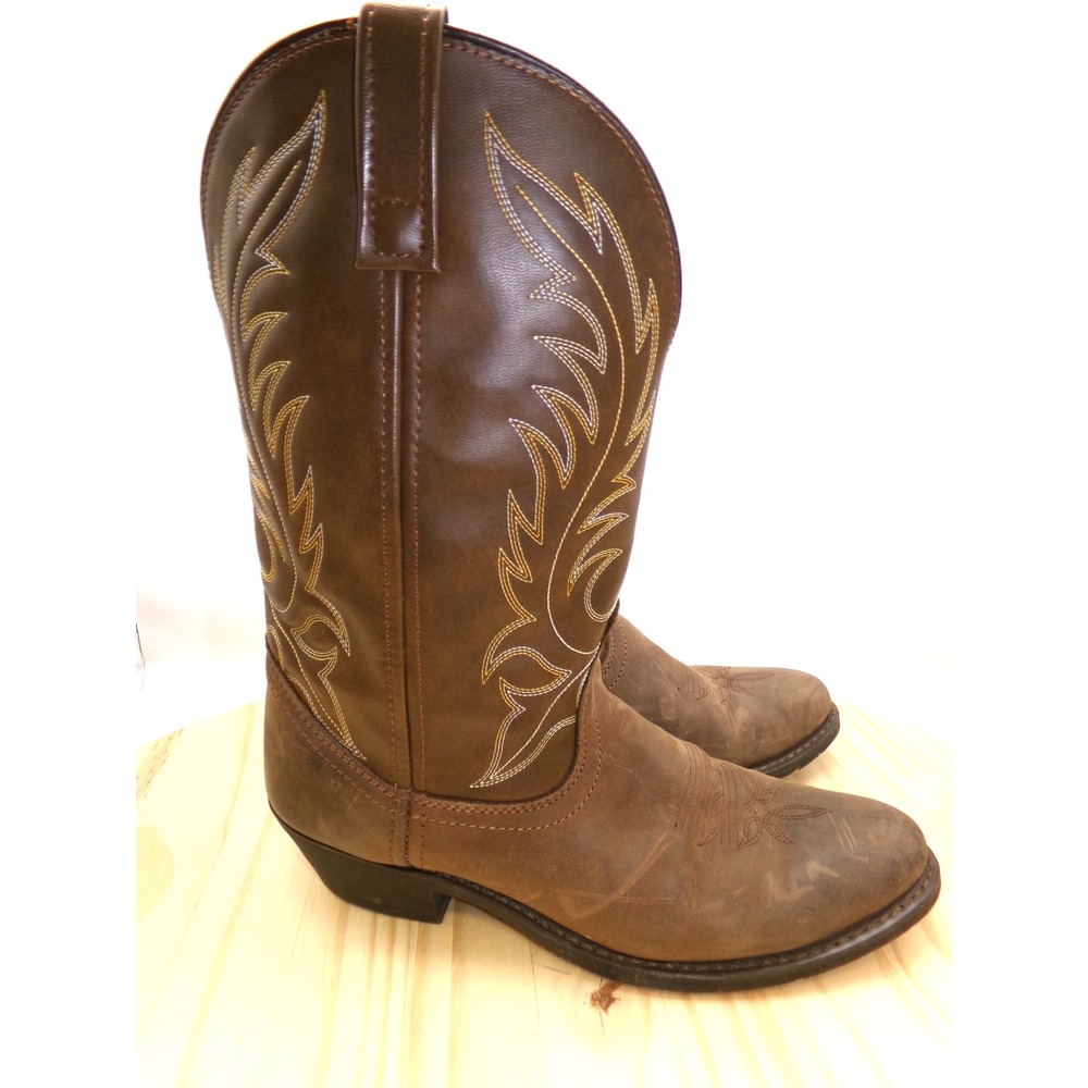 Laredo Kadi Western Boots 5742 Womens Brown Sz 9.5 M Distressed Cowboy Leather